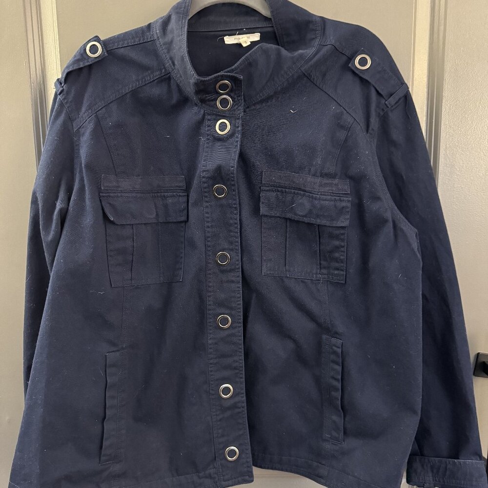 Navy Denim Jacket - Maurices - Plus Size 3